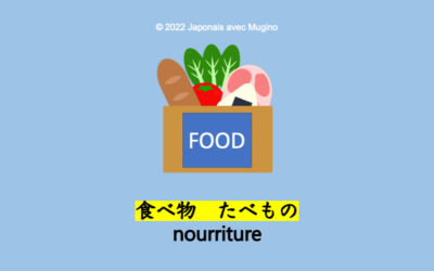 vocabulaire japonais : aliments et boissons